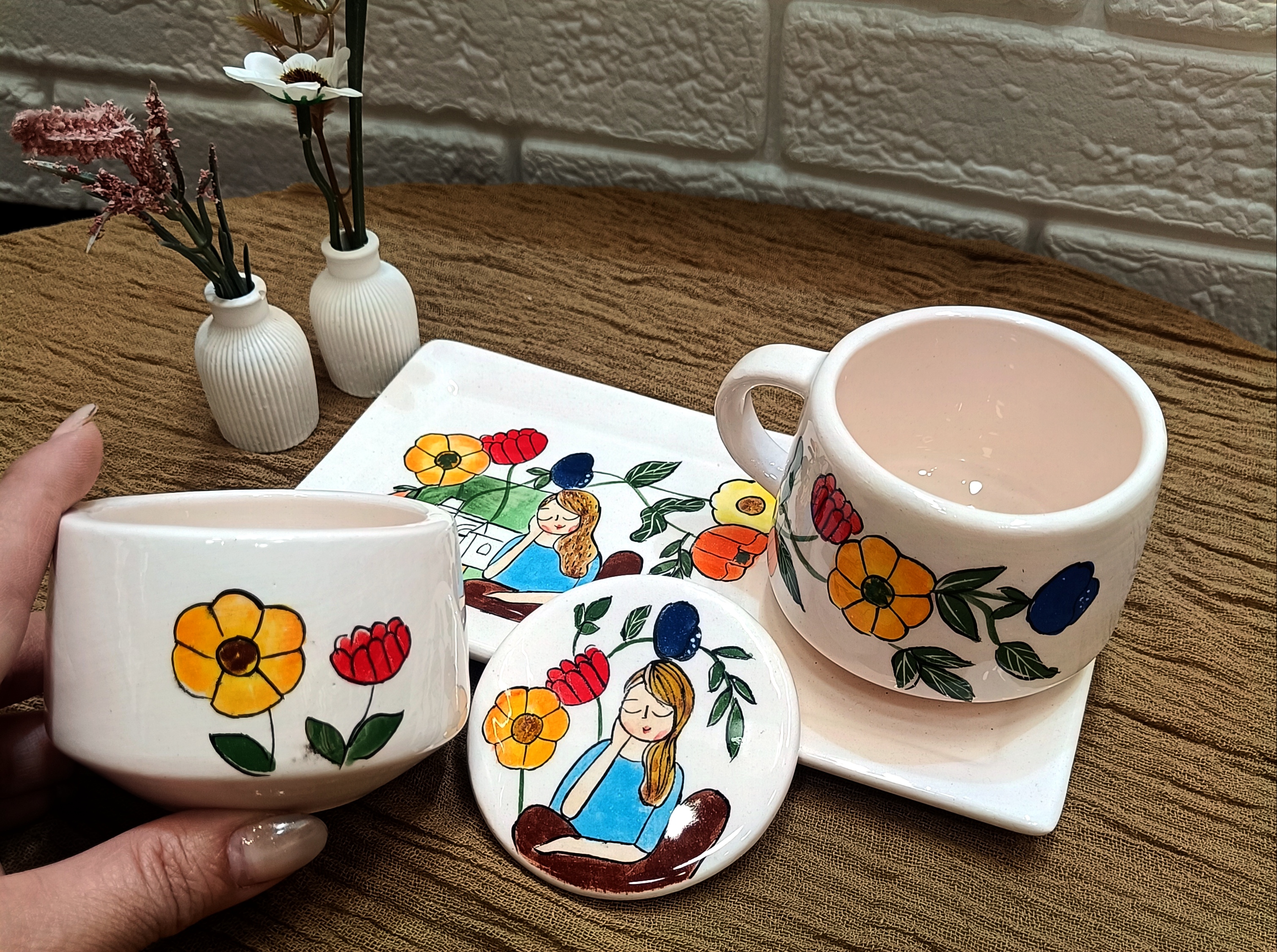 بیسکوییت خوری نقاشی ( حال خوب)🥰🤗☕🫖